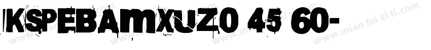 KSPEBAMXUZ0 45 60字体转换